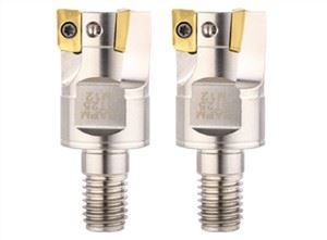 BAP300R 400R Cortadoras de fresamento de topo Aseismatic substituíveis, ferramentas de fresamento divididas com haste roscada